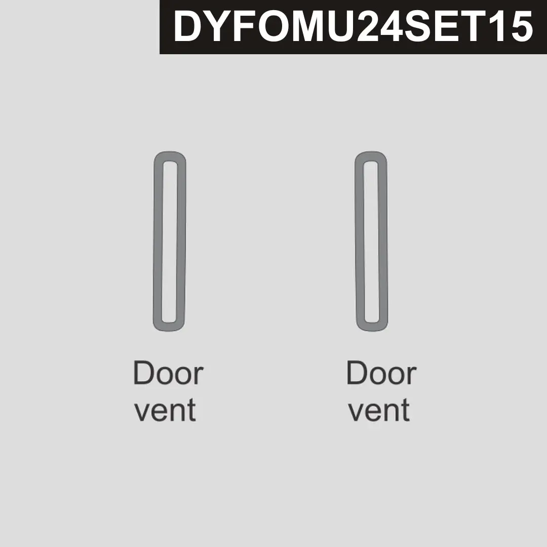 Dynacarbon™ Carbon Door Vents Kit For Ford Mustang 2024-2026 1