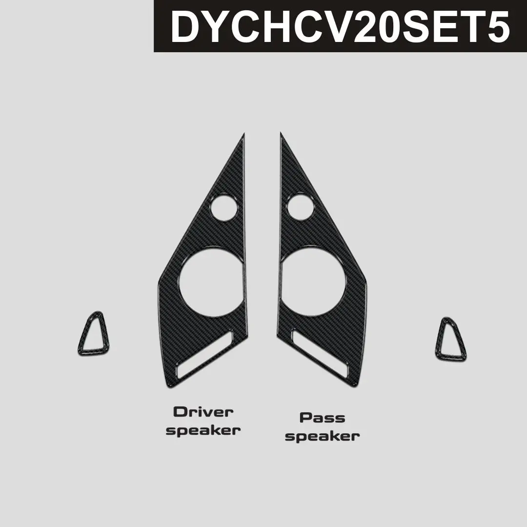 Dynacarbon™️ Carbon Door Speakers Panels For Chevrolet Corvette 2020-2025 1