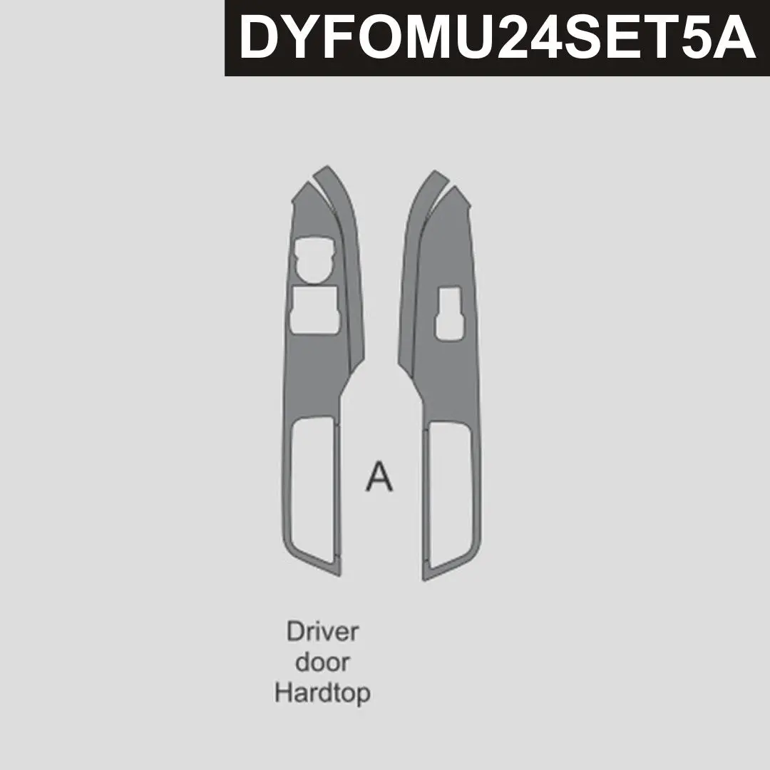 Dynacarbon™ Carbon Lhd Window Control Panel Trim Overlay For Ford Mustang 2024-2026 4