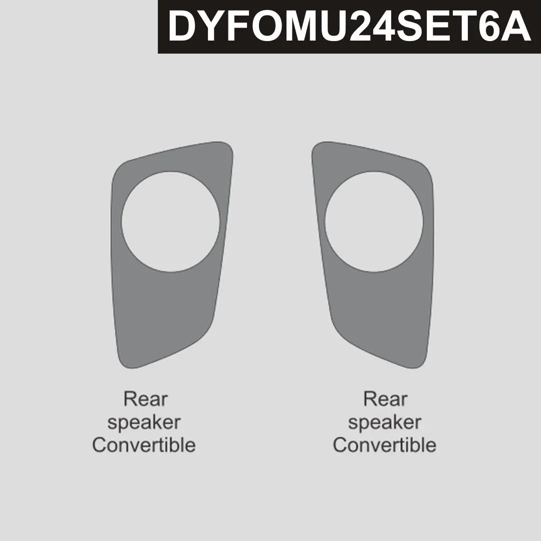 Dynacarbon™ Carbon Rear Seats Panels For Ford Mustang Convertible 2024-2026 1
