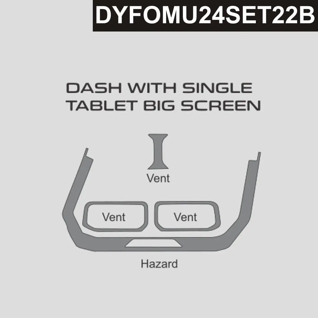 Dynacarbon™ Carbon Center Vent For Ford Mustang 2024-2026 1