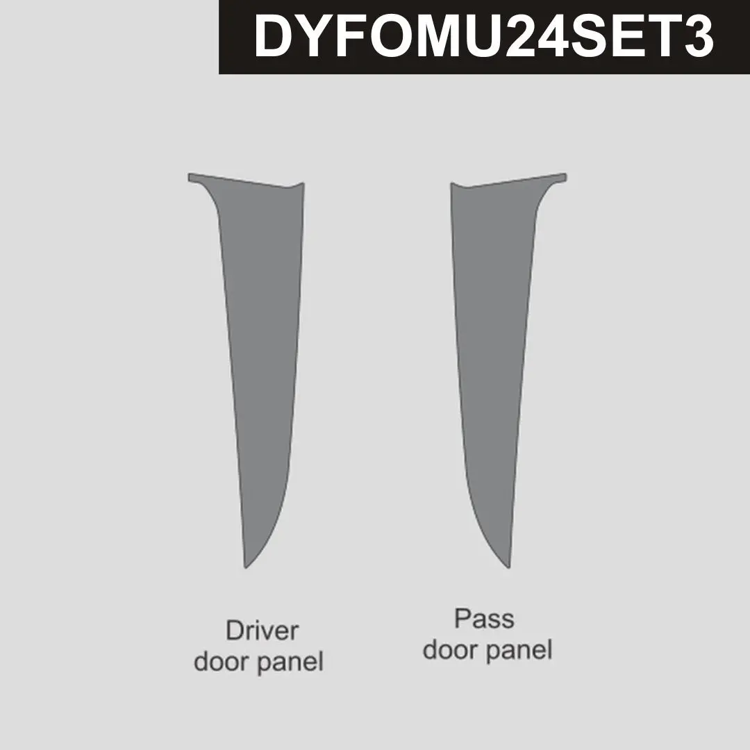 Dynacarbon™ Carbon Door Panel Trim Kit For Ford Mustang 2024-2026 1