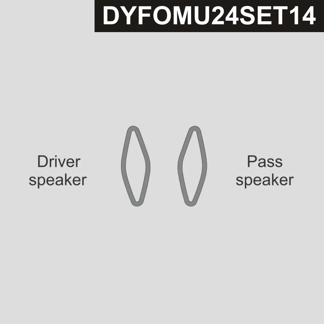 Dynacarbon™ Carbon Front Pillars Speakers For Ford Mustang 2024-2026 1