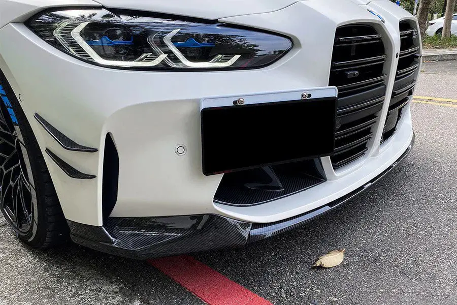 Dynacarbon™️ Carbon V Type Front Lip Spoiler For Bmw G80 G82 M3 M4 2021-2026 1