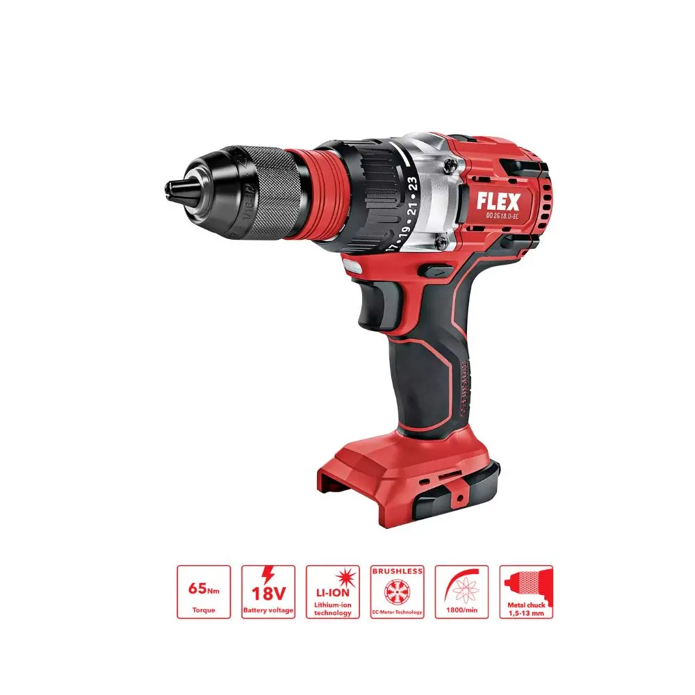 Flex Dd 2G 18.0 Ecc 2 Speed Cordless Drill Driver 18V 1
