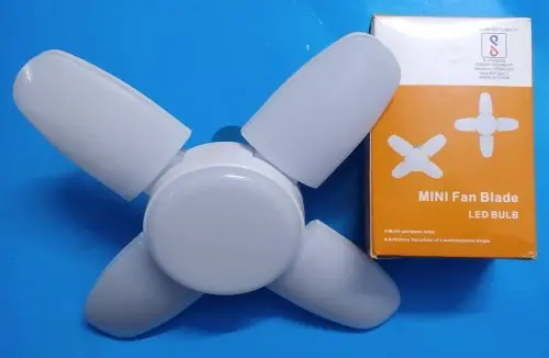 Mini Fan Blade Led Bulb 1