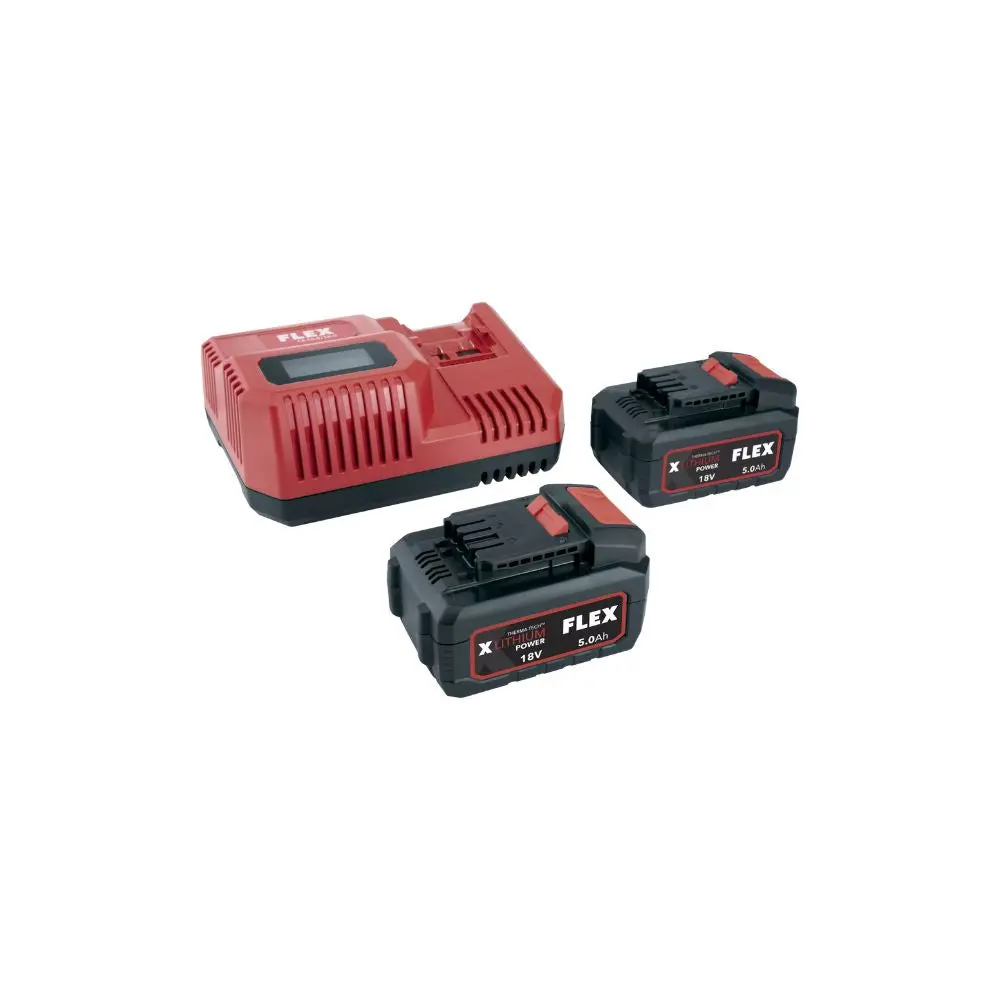 Flex 2 X Ah Batteries + 1 X Charger Bundle 1