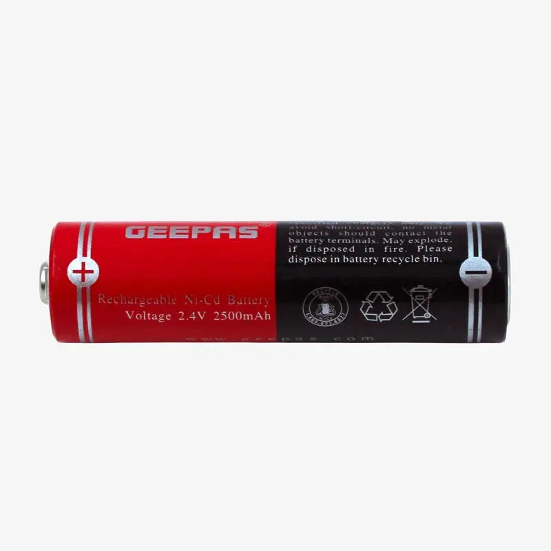 Geepas Premium Quality 2.4V 2500Mah Rechargeable Ni-Cd Battery 1