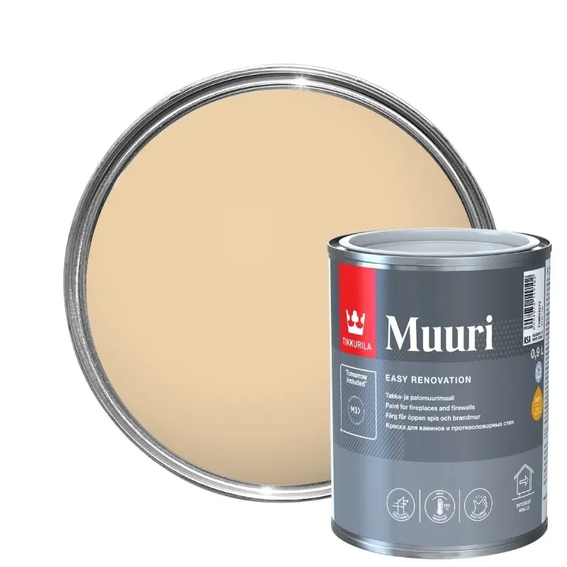 Tikkurila Muuri Heat-Resistant Fireplace & Firewall Paint - Image 26