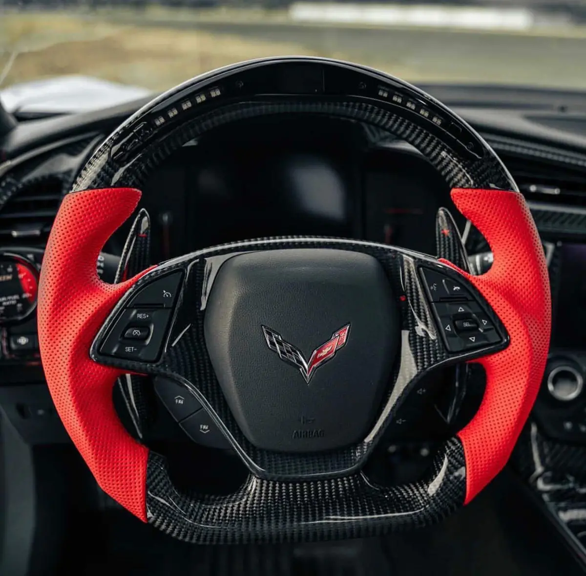 C7 Chevrolet Corvette 2014-2019 Steering Wheel (Button Surround Trims Included) 1