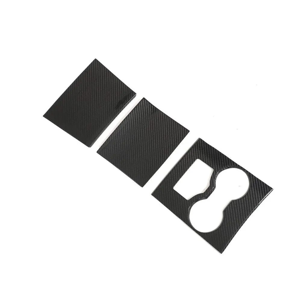 Dynacarbon™️ Carbon Center Armrest Storage Box Cover For Tesla Model 3 2016-2020 1