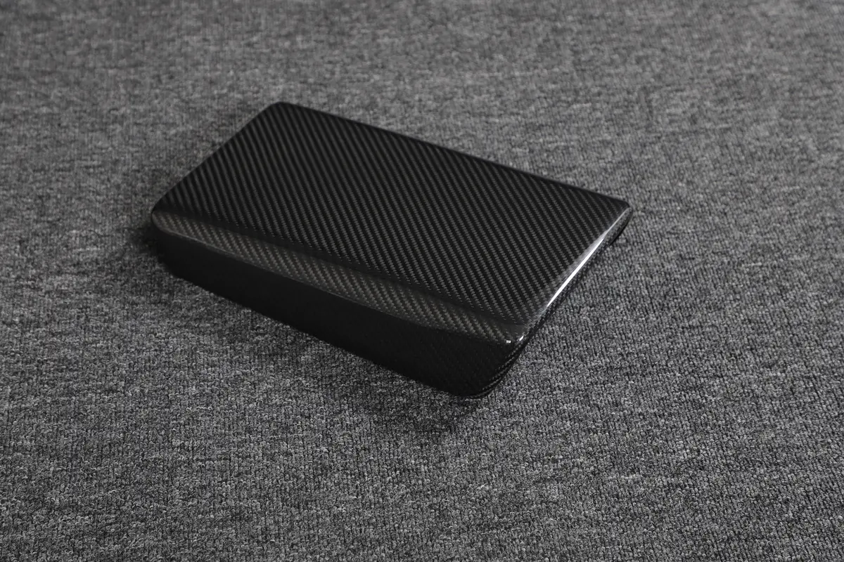 Dynacarbon™️ Carbon Central Control Armrest Box Cover For Tesla Model 3/Y 2016-2023 1