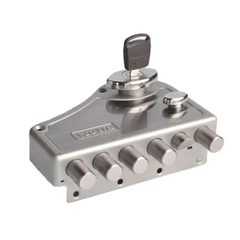 Europa 14 Pin Stainless Steel Main Door Lock With 4 Keys, H340 Sn 1