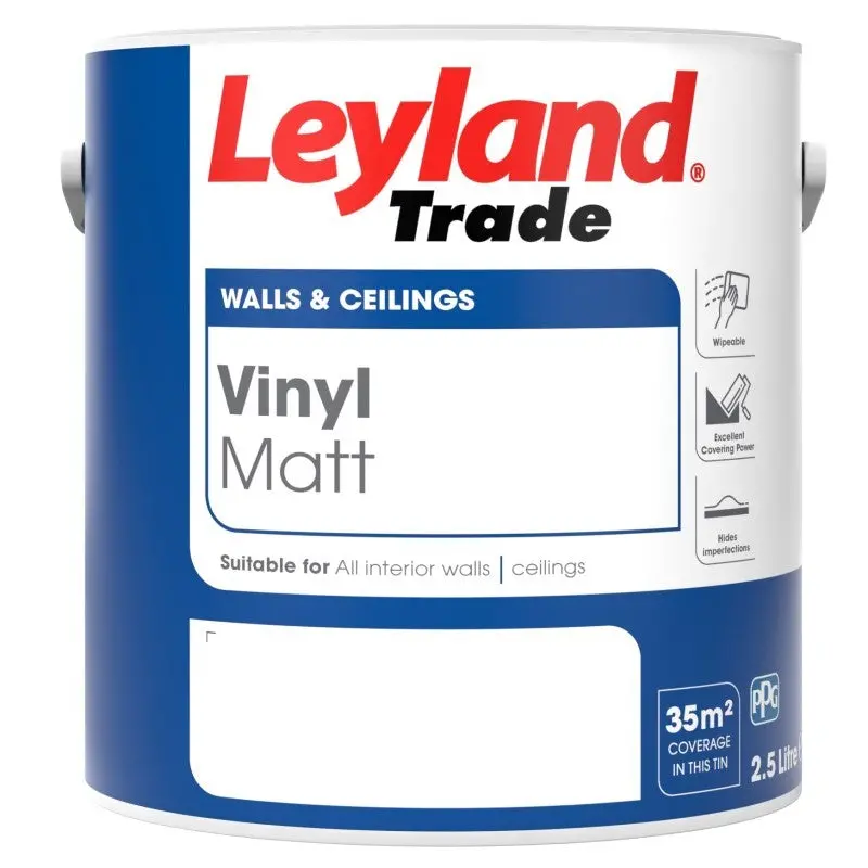 Leyland Trade Vinyl Matt - Designer Colour Match Paint - Pgl230 2.5L 1