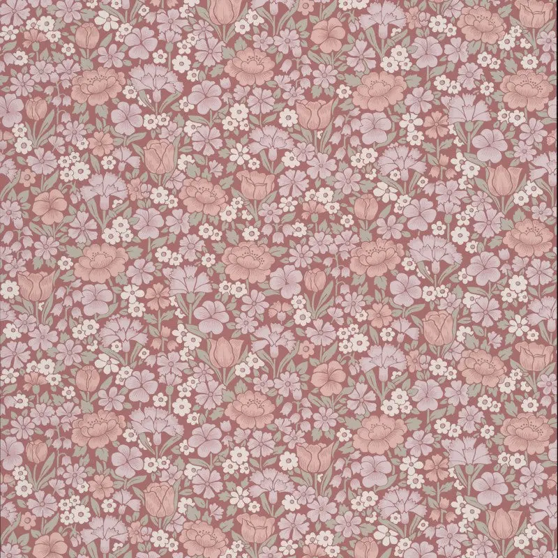 Little Greene Spring Flowers Wallpaper Sample - Blush 1