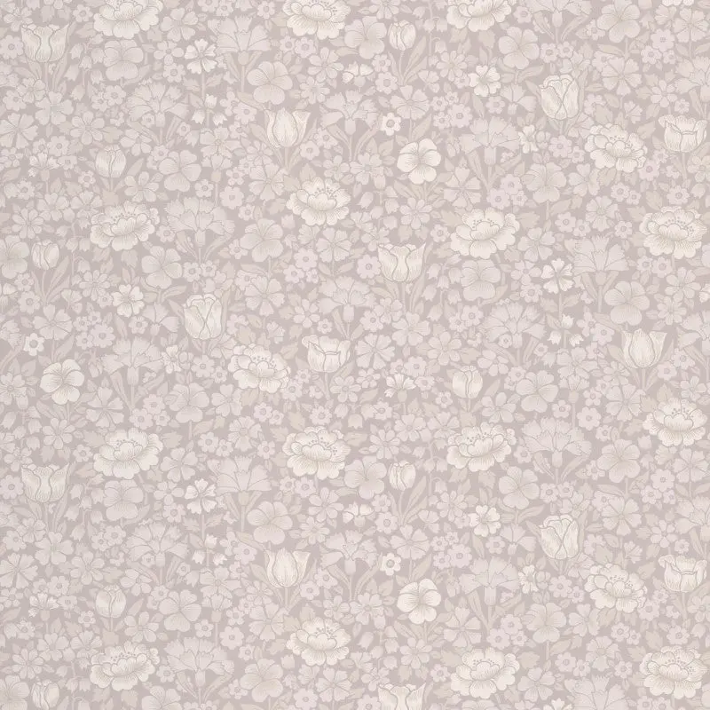 Little Greene Spring Flowers Wallpaper Sample - French Grey 1