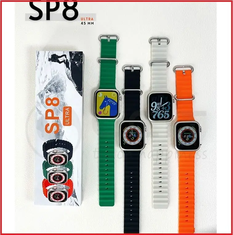New Sp8 Ultra Smartwatch, Best Multimedia Watch For Men Women 45Mm Space Aluminum Case Fun And Game’S   Bluetooth Call 1