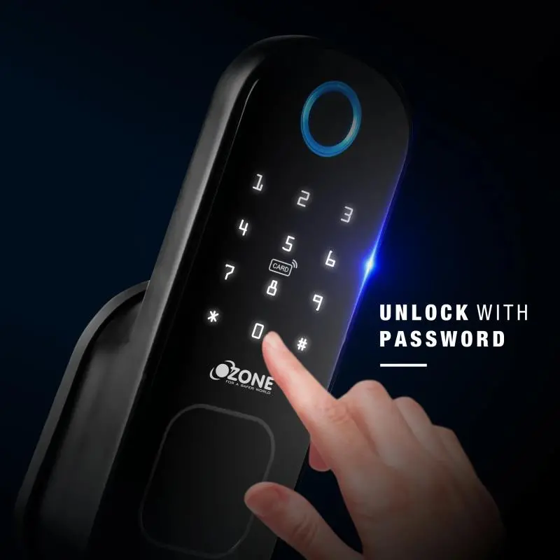 Ozone Cleo Life Wi-Fi Smart Lock With 5-Way Access | Door Thickness: 20-65 Mm Std 1