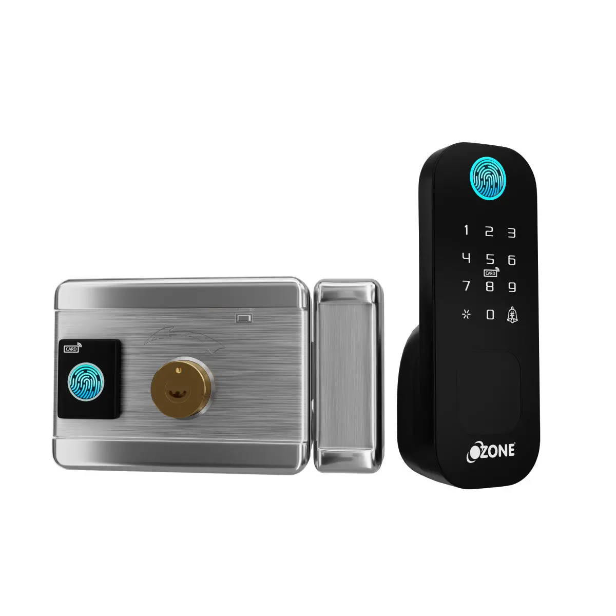 Ozone Double Sided Fingerprint Rim Lock 1