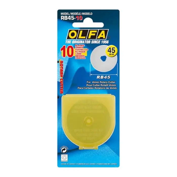 Olfa Rotary Blades Rb45-10 (10 Pack) 1