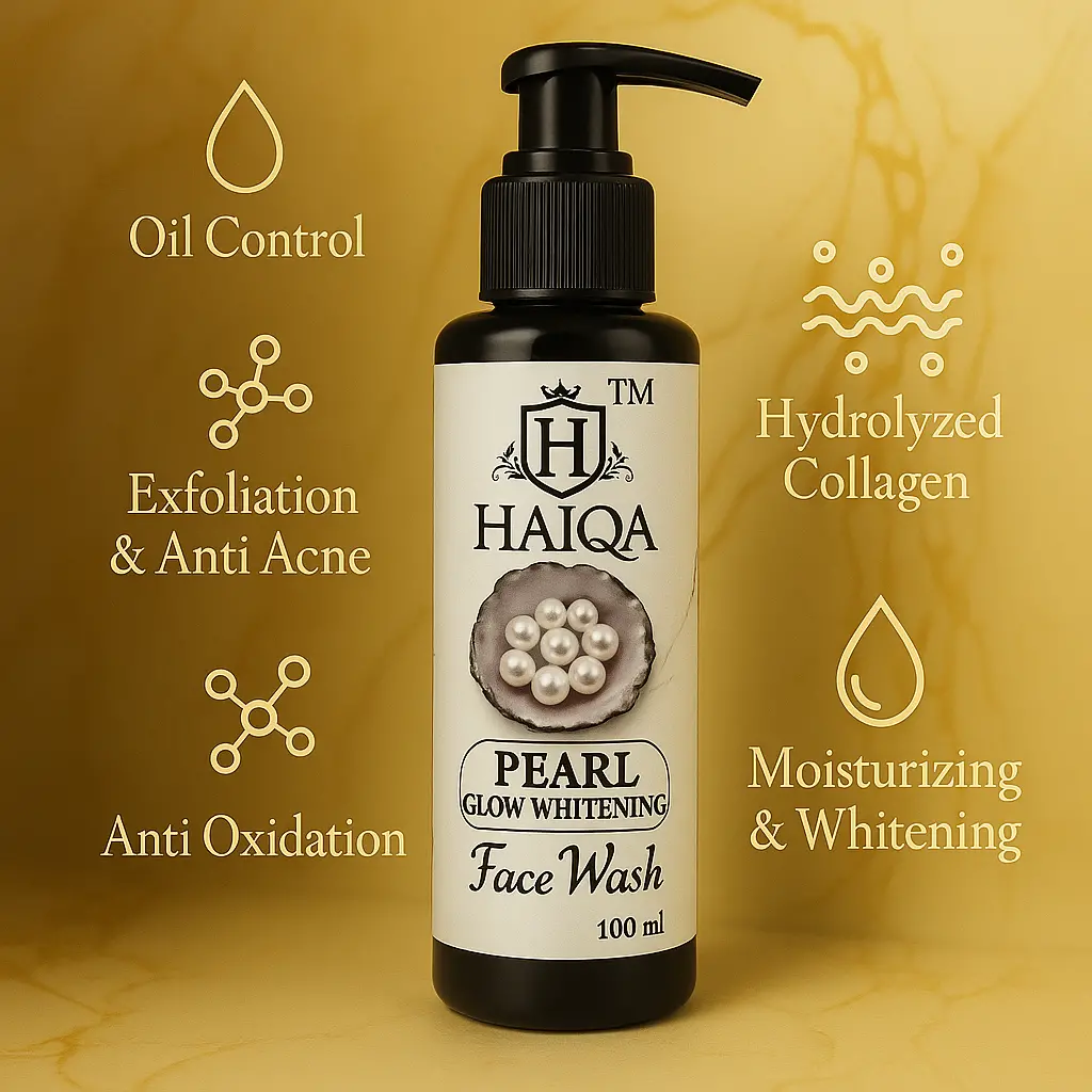 Haiqa Pearl Glow Whitening Face Wash-100 Ml 1
