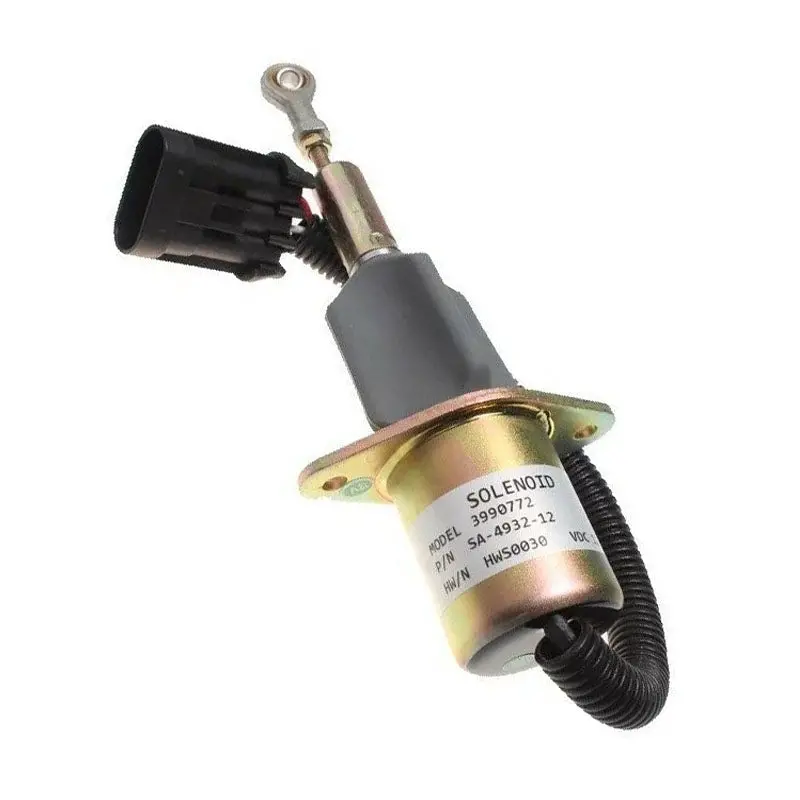 Diselmart 12V Sa-4932-12 3990772 Fuel Shutoff Solenoid Fits For Cummins 1