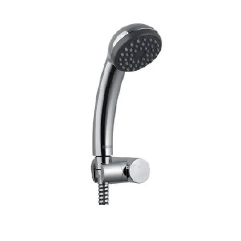 Essco Hand Shower Pack (Single Flow 70Mm Round Shape Hand Shower With 1.5M Long Spirochrome Flex Hose & Wall Bracket, 551, 547D8 & 555)Sae-Chr-551Sh555 1