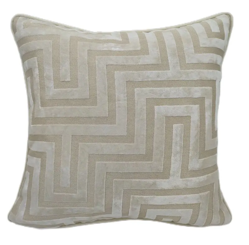Malini Amazing Ivory Geometric Cushion 1
