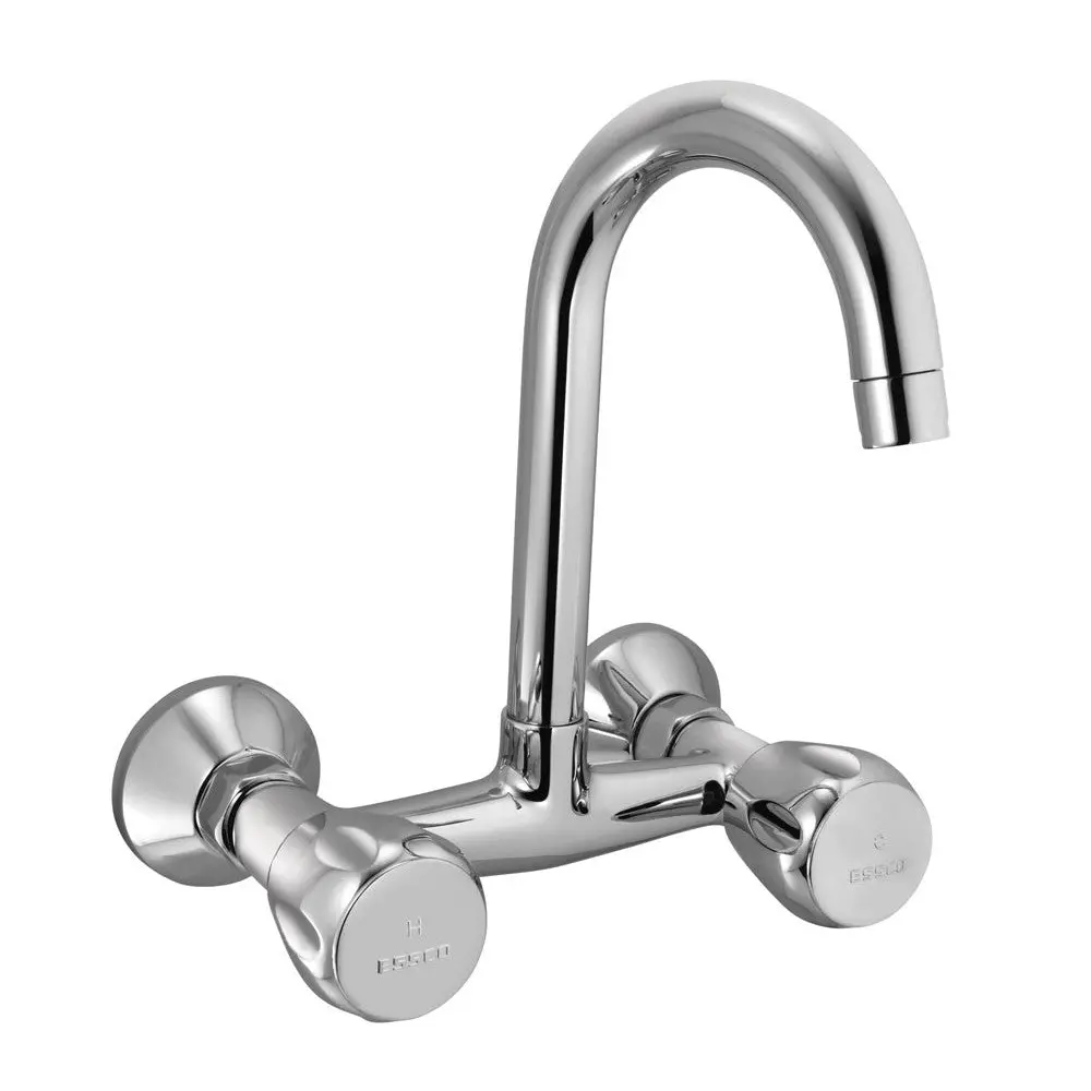 Essco Sumthing Special  Sink Mixer With Swinging Pipe Spout (Wall Mounted Model) Sqt-Chr-521S 1
