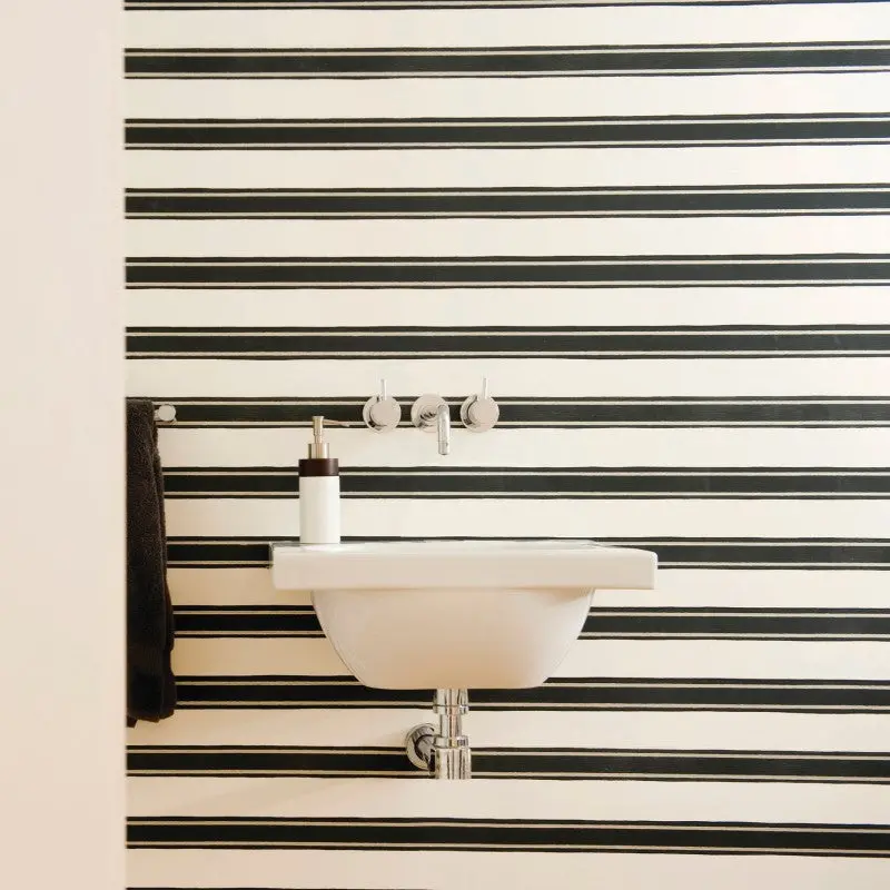 Farrow & Ball Block Print Stripe Wallpaper 2