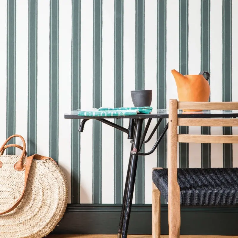 Farrow & Ball Block Print Stripe Wallpaper 3