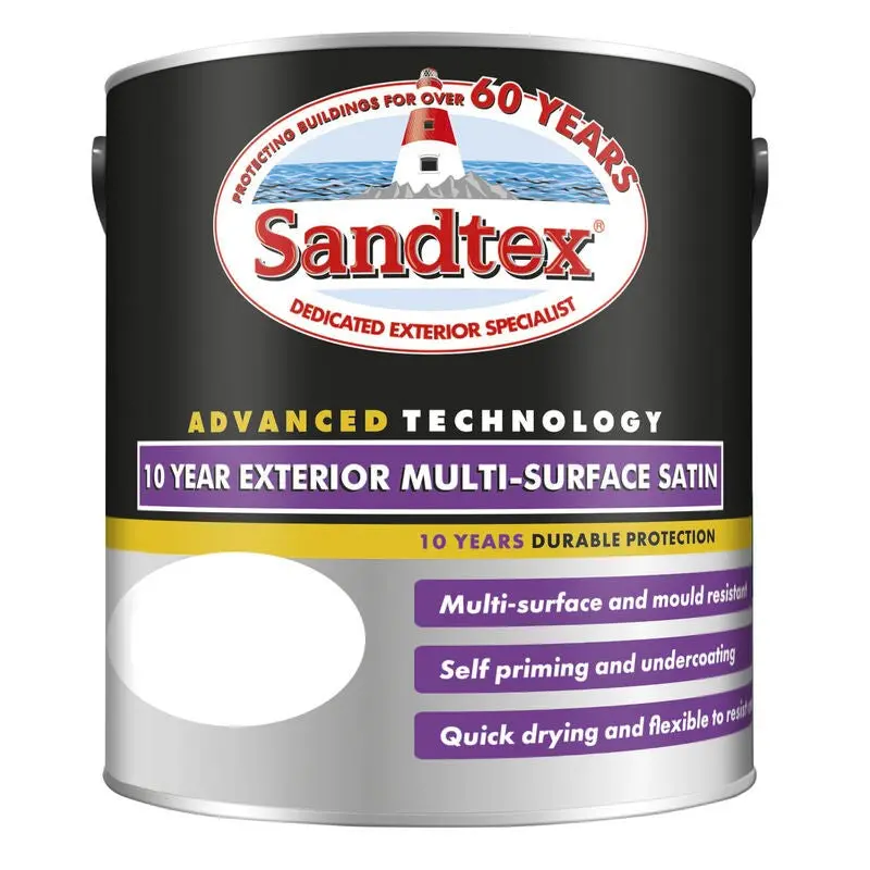 Sandtex 10 Year Exterior Multi-Surface Satin Paint 1
