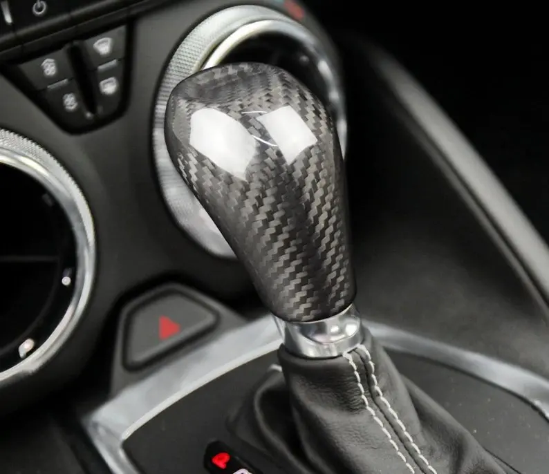 Dynacarbon™️ Hard Carbon Fiber Shift Knob Overlay For Chevrolet Camaro 2016-2023 1
