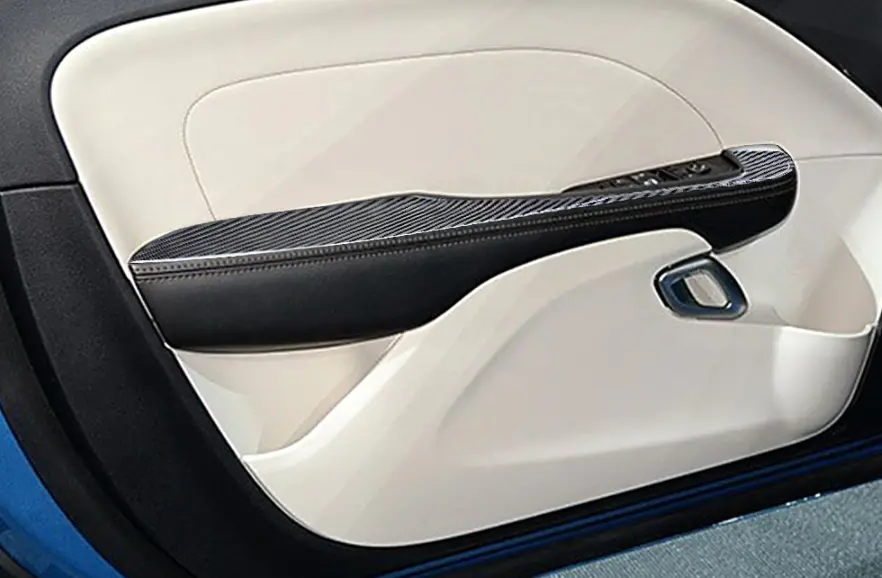 Dynacarbon™️ Carbon Fiber Armrest Panel For Dodge Challenger 2015-2022 1