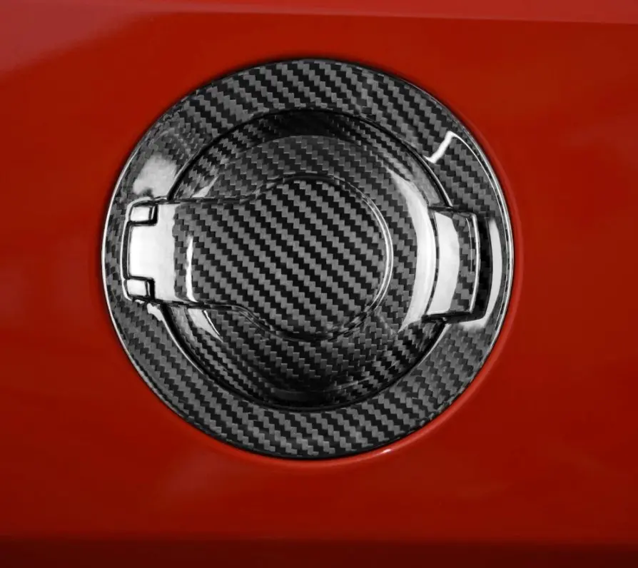 Dynacarbon™️ Hard Carbon Fiber Fuel Gas Cap Cover For Dodge Challenger Srt 2008-2020 1