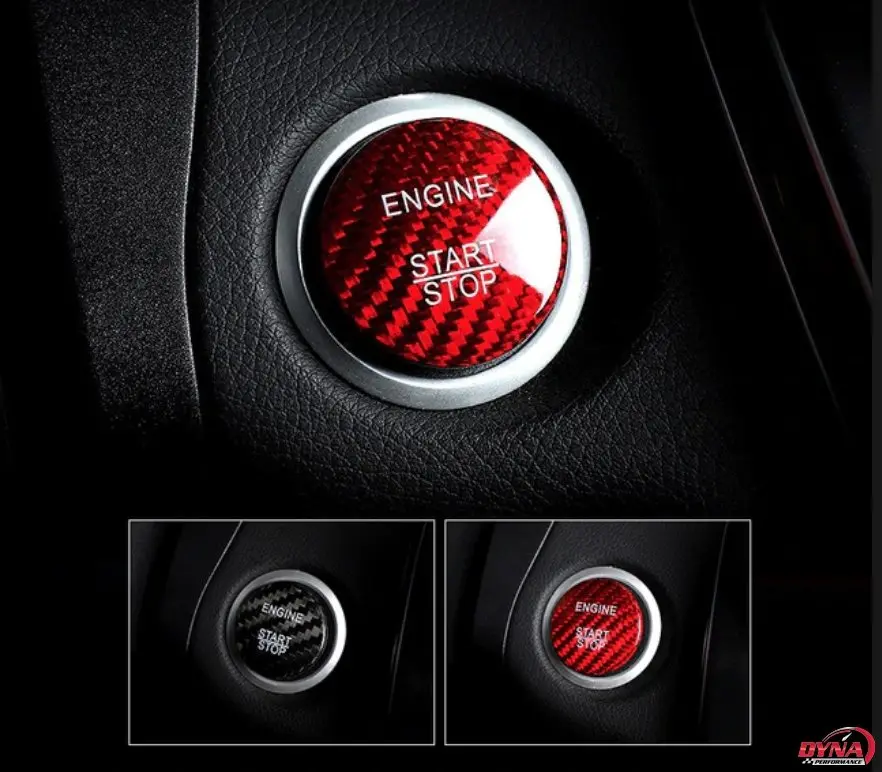 Dynacarbon™️ Carbon Fiber Engine Start Button Cover For Mercedes Benz 1