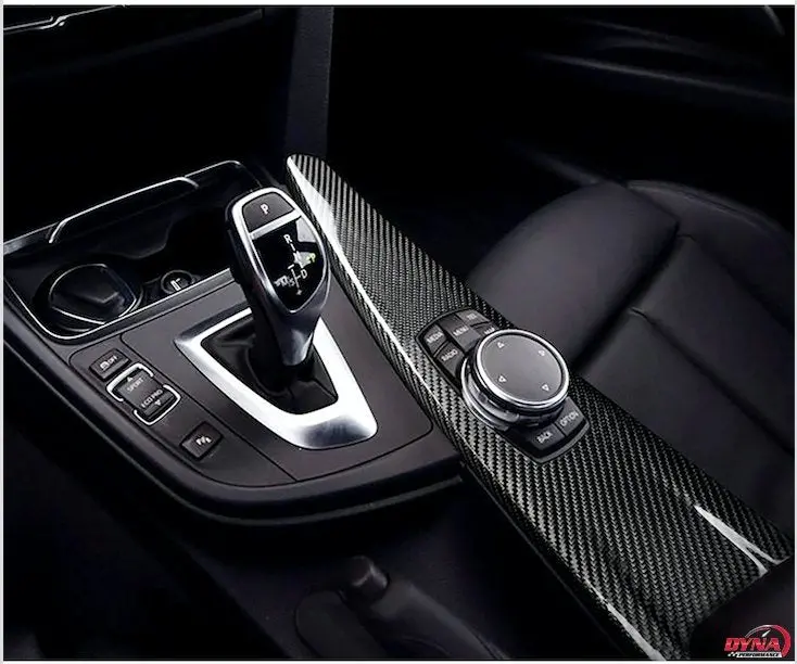 Dynacarbon™ Lhd Carbon Fiber Multimedia Panel Trim Overlay For Bmw F30 F31 F32 F34 F34 F36 1