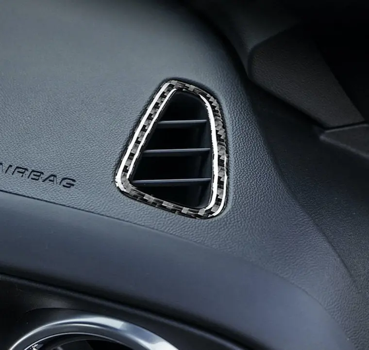 Dynacarbon™️ 2Pcs Carbon Fiber Air Vent Trim Overlay For Chevrolet Camaro 2016-2023 1