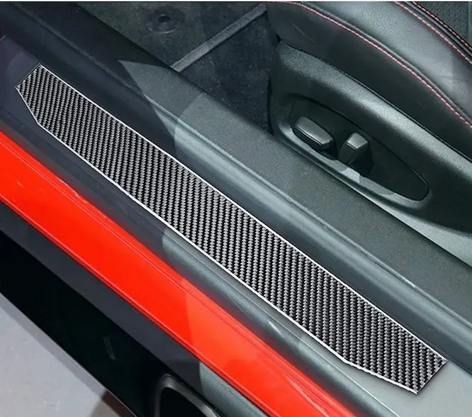 Dynacarbon™️ Carbon Fiber Door Seal Trim Overlay For Chevrolet Camaro 2016-2023 2