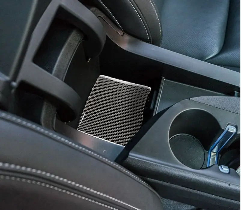 Dynacarbon™️ Carbon Fiber Interior Storage Box Trim For Chevrolet Camaro 2016-2023 1