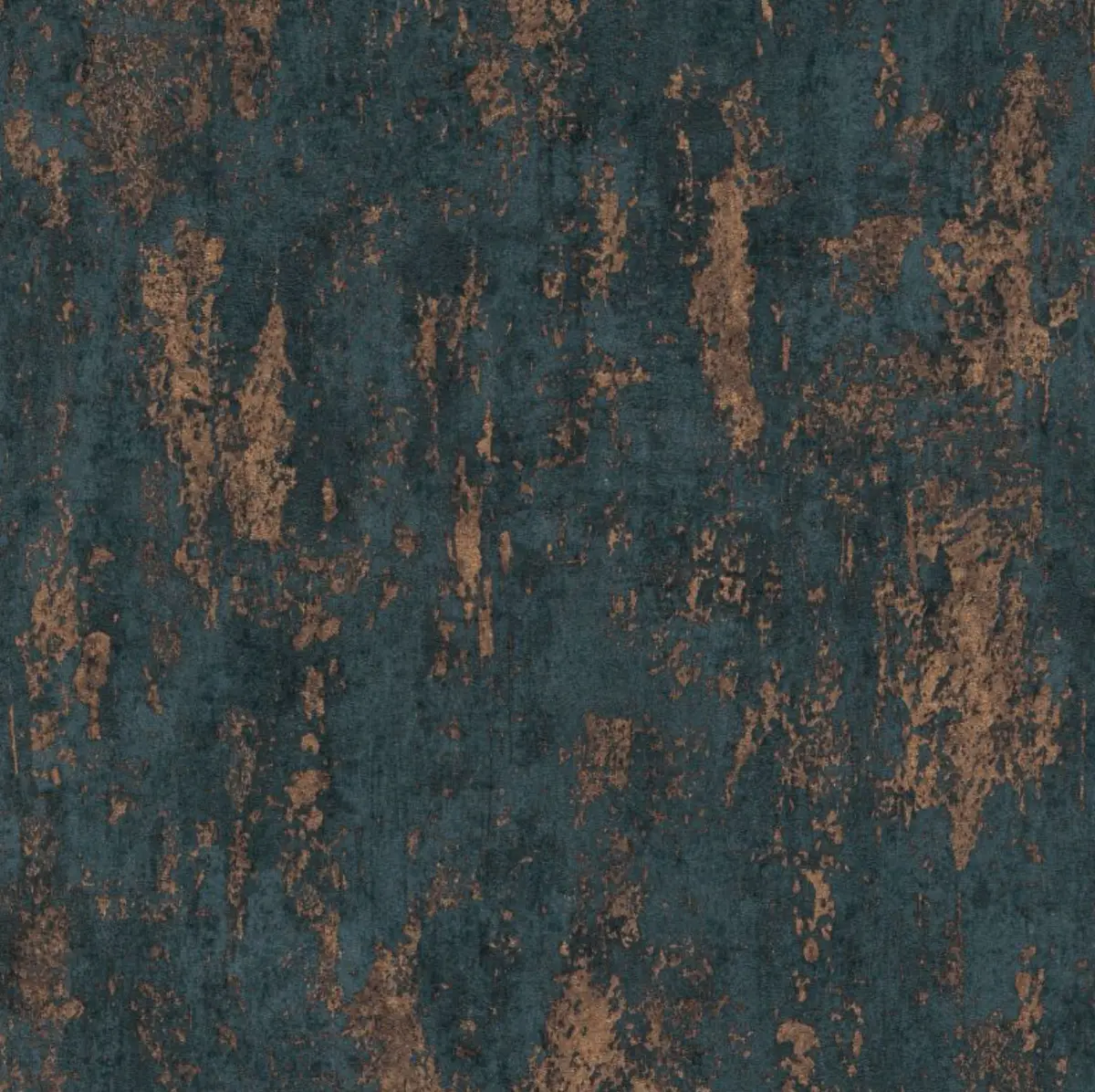 Metallic Industrial Textured Wallpaper Navy & Copper Sample 1
