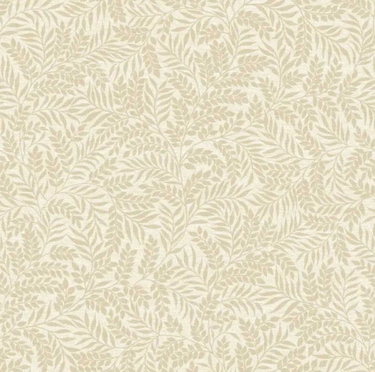 Mini Leaf Wallpaper - Beige Sample 1