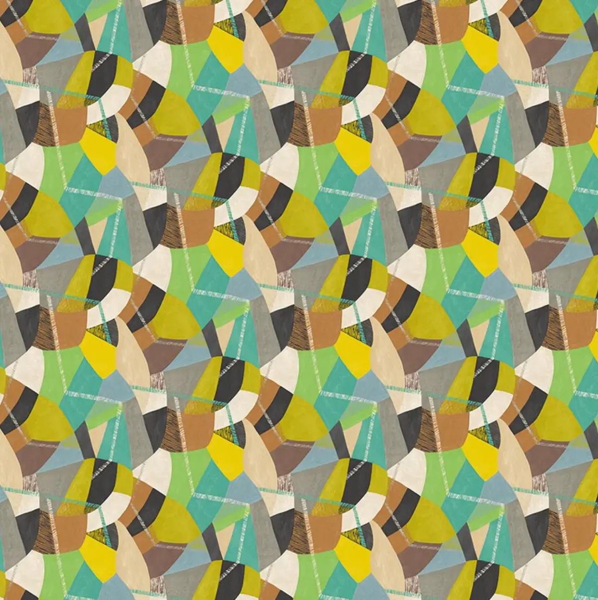 Ohpopsi Abstract Geo Wallpaper Jade Riot Sample 1