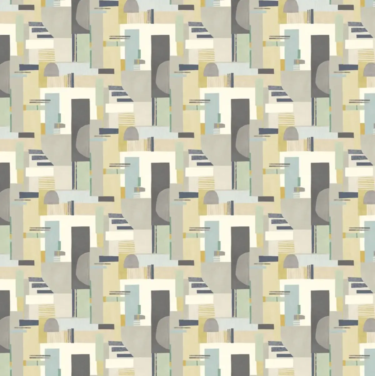 Ohpopsi Blocs Wallpaper Platinum Sample 1