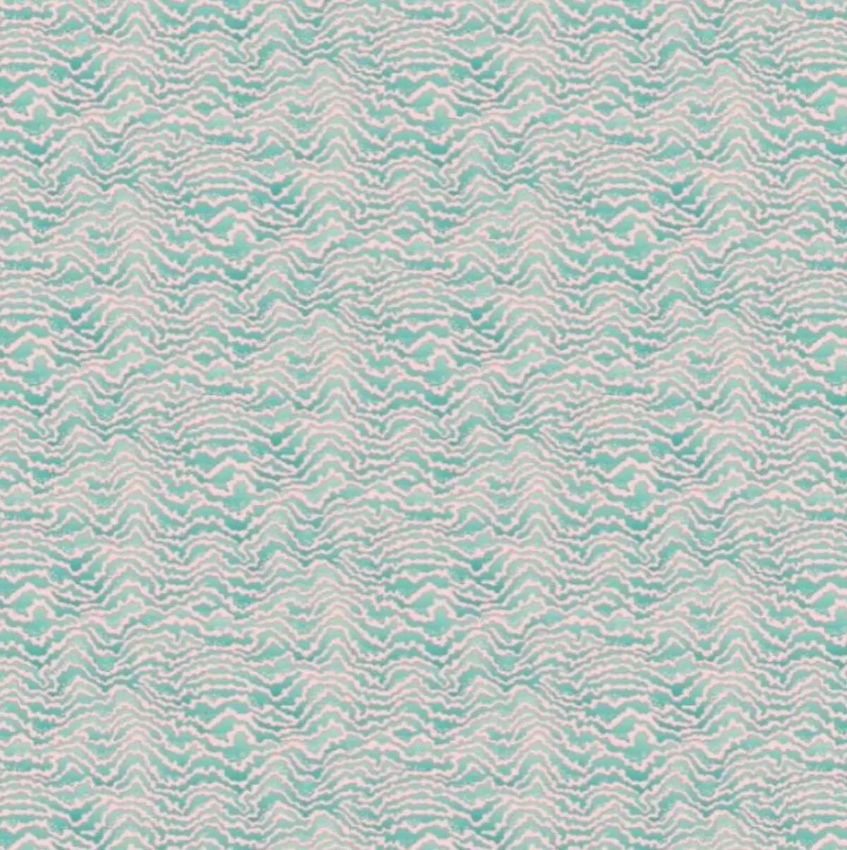 Ohpopsi Contour Wallpaper Bubblegum & Mint Sample 1