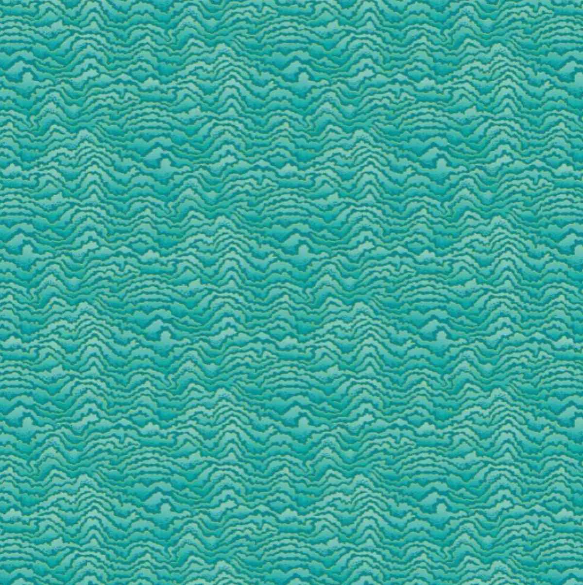 Ohpopsi Contour Wallpaper Turquoise & Lemon Sample 1