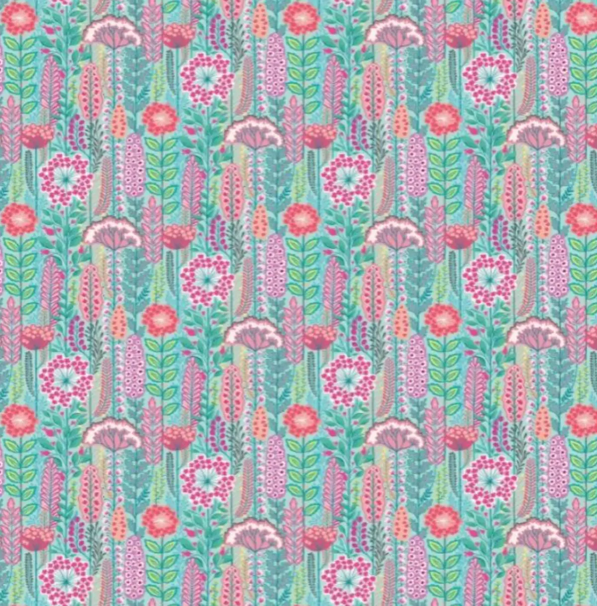 Ohpopsi Seedheads Wallpaper Raspberry Sky Sample 1