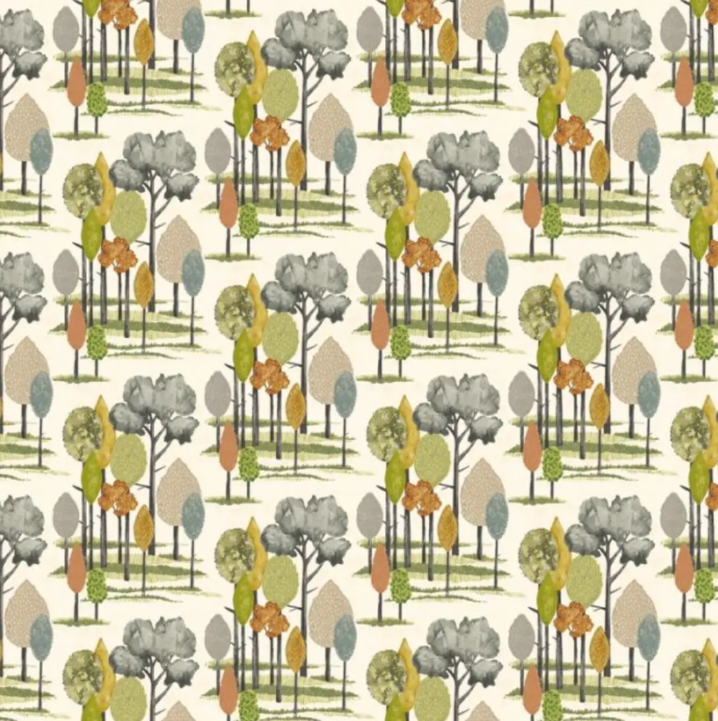 Ohpopsi Tall Trees Wallpaper Olive Sample 1