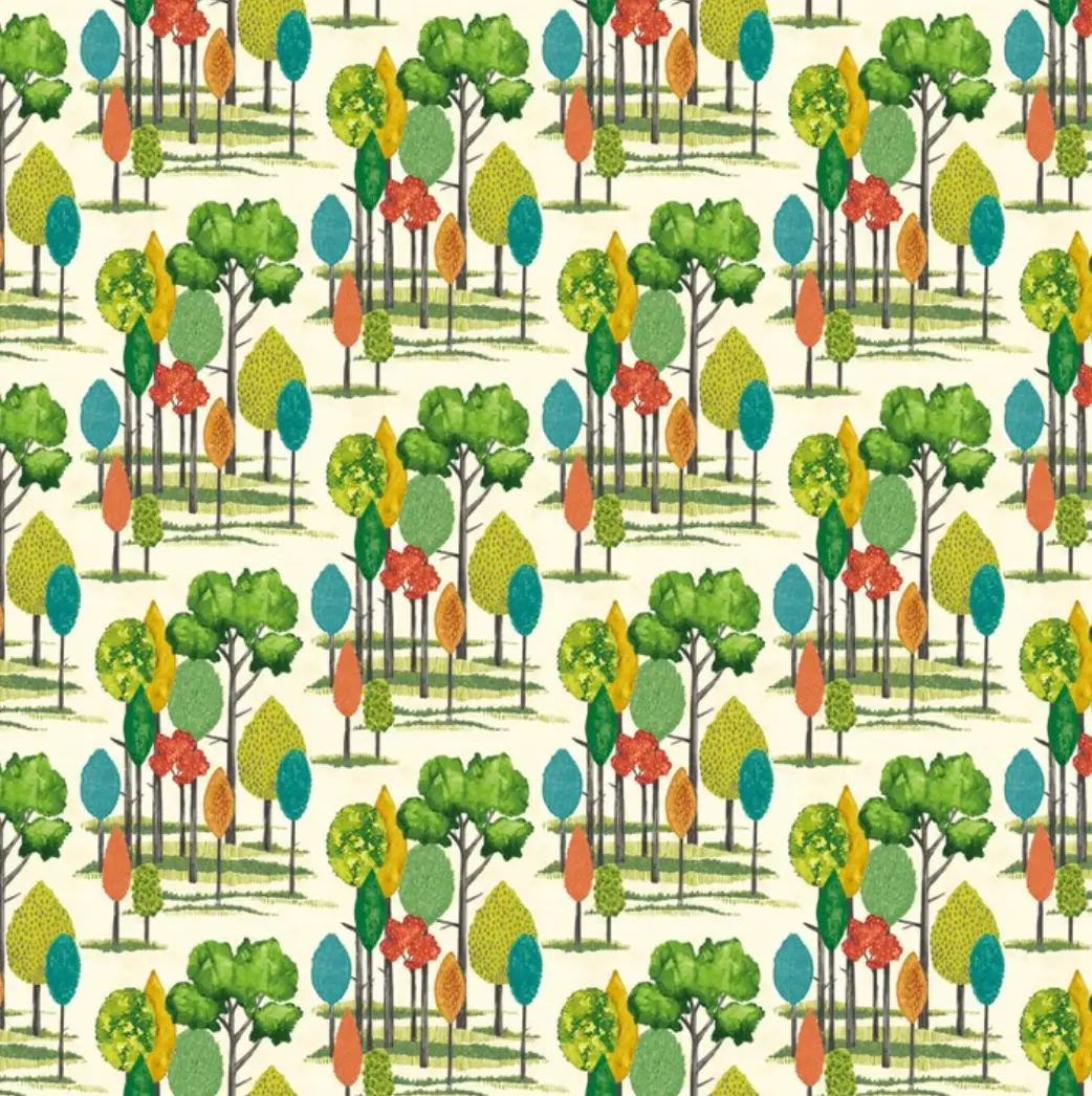 Ohpopsi Tall Trees Wallpaper Grass Sample 1