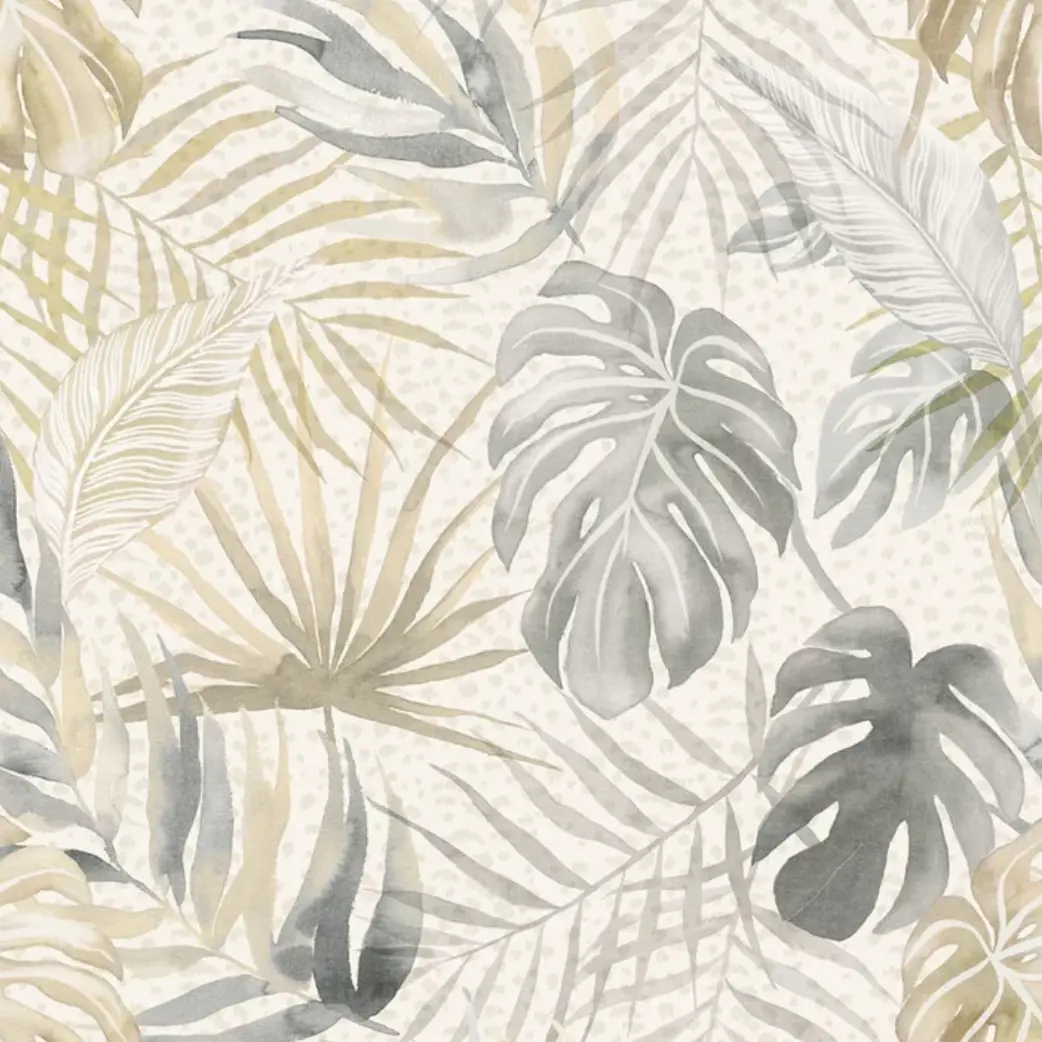 Ohpopsi Tropica Wallpaper Linen & Stone Sample 1